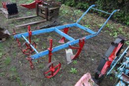 A horse drawn Broadshare plough