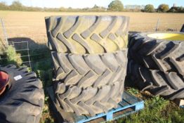 3x Solideal Tractionmaster 405/70-24 tyres. V