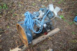 Kubota 3-cyl diesel engine. V