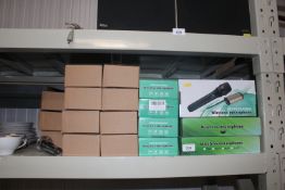 A collection of wireless microphones