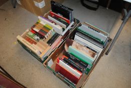 Two boxes of various art related and other books