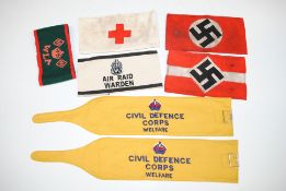 A collection of military armbands