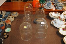 A quantity of glass domes