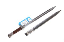 A Yugoslavian model 1924 Mauser bayonet (long vers