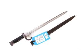 A French model 1892 bayonet with scabbard. This it