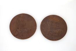 Two Memorial Plaques to Lewis Stanley Roope and Er