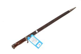 A German Mauser 1898 2nd Patt. bayonet with scabba