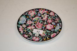 A Chinese famille rose painted plate
