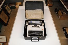 An Olympia portable typewriter