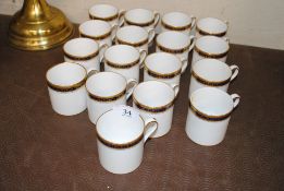 A quantity of Spode 'Majestic' pattern coffee cans
