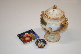 After F. Bouchel painted and decorated pot and cov