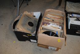Two boxes of various records