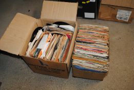 Two boxes of 45rpm records