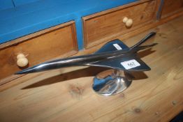 A reproduction aluminium model of a Concord (95)