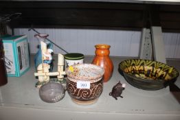 A collection of various Studio pottery most having