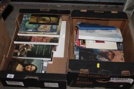 Two boxes of various books