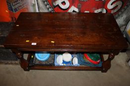 An Ipswich oak style coffee table