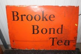 A Brooke Bond tea advertising sign AF