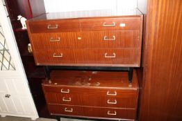 A pair of Nathan chests fitted two short of two lo