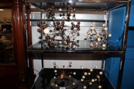 Four scientific molecular models