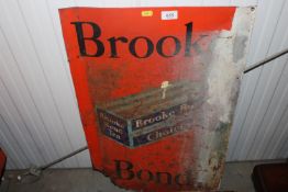 A Brooke Bond tea advertising sign AF