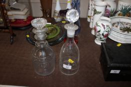 Two 19th Century decanters and stoppers