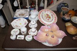 A collection of various china to include Herend, R