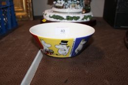 An Arabia Finland Moomin characters bowl