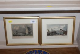 After T Higham and P Cooke, two coloured prints 'S