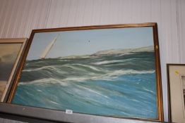 Gordon Williams, oil on board study depicting a sa