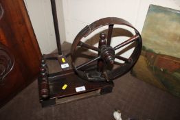 An antique elm wool winder
