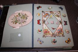 An interesting Victorian scrap book