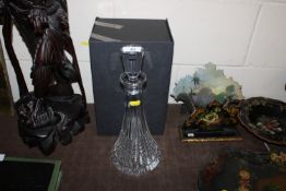 A Waterford crystal decanter complete with origina