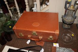 An Italian leather briefcase / travel case by Redw