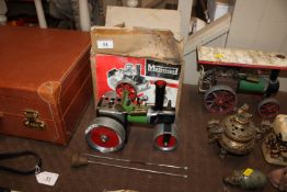 A Mamod steamroller with box