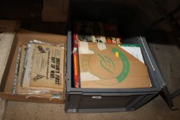 Two boxes of miscellaneous war magazines and newsp