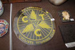 A Cyclists Touring Club enamel sign