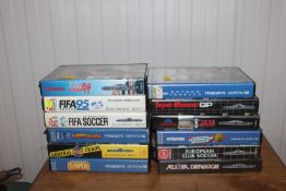 A quantity of Mega drive games to include Fifa Soc