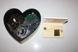 A box containing sterling silver, Lapis Lazuli col