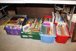 Six boxes containing children's books and the Guin