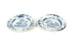 An 18th Century Delft plate, possibly Liverpool, w