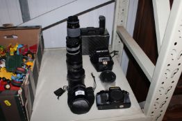 A Contax 159mm camera, together with various Conta