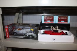 A Duesenberg model die-cast vehicle of a 1935 SSJ