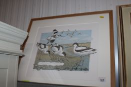 Julie Orpen, pencil signed coloured lithograph 'An