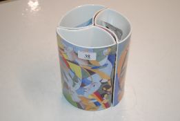 A set of three Universum Blau vases