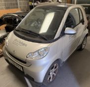 SMART FORTWO PASSION 71 AUTO - Petrol - Silver - Black cloth upholstery - with company livery.