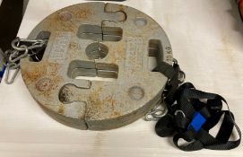 2 x sets of 2 interlocking 10kg tie-down weights (P01)
