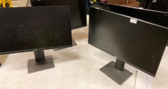 4 x assorted computer monitors by Dell and Acer - please note: no power leads (R03)