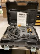 Titan 1500w SDS Plus rotary hammer-drill in case (P01)