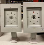 2 x metal iPad stands (M02)
